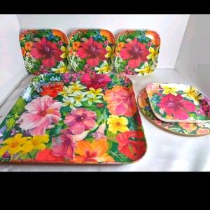 Best of Barbados Jill Walker Melamine Serving Set